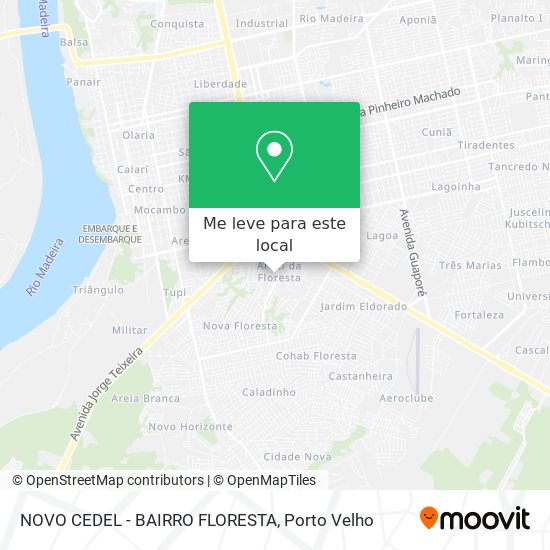 NOVO CEDEL - BAIRRO FLORESTA mapa