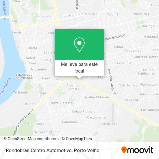 Rondobras Centro Automotivo mapa