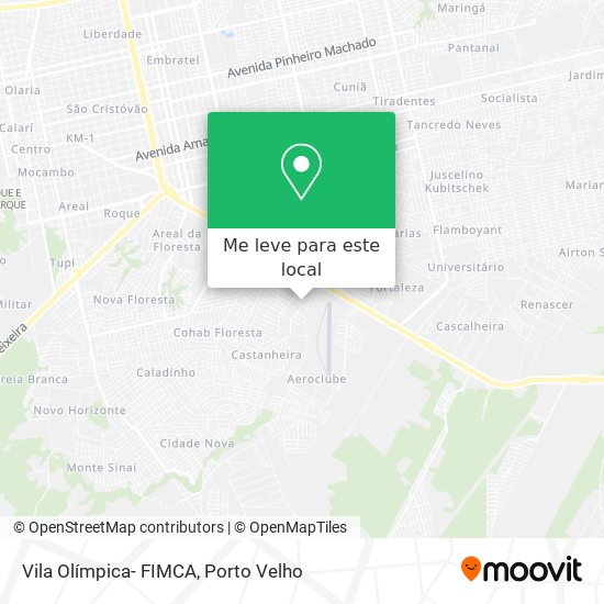 Vila Olímpica- FIMCA mapa