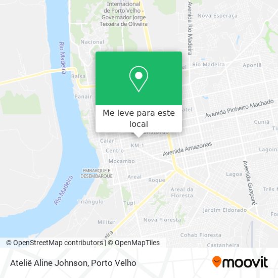 Ateliê Aline Johnson mapa
