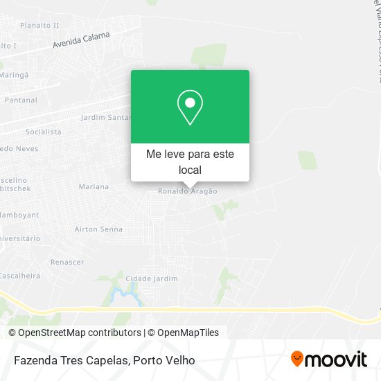 Fazenda Tres Capelas mapa