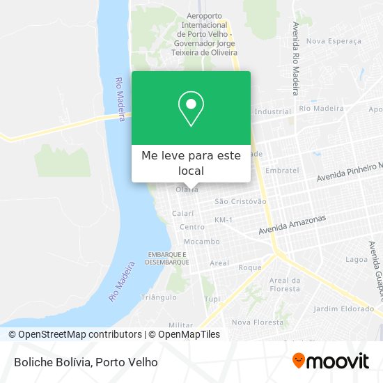 Boliche Bolívia mapa