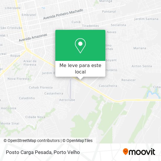 Posto Carga Pesada mapa