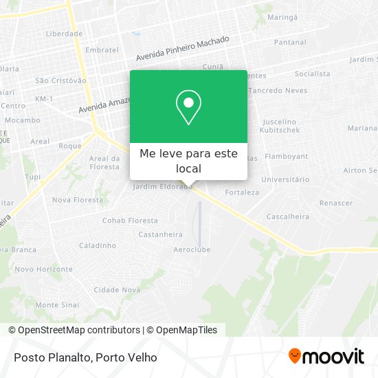 Posto Planalto mapa