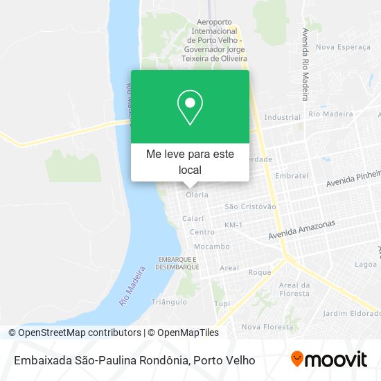 Embaixada São-Paulina Rondônia mapa