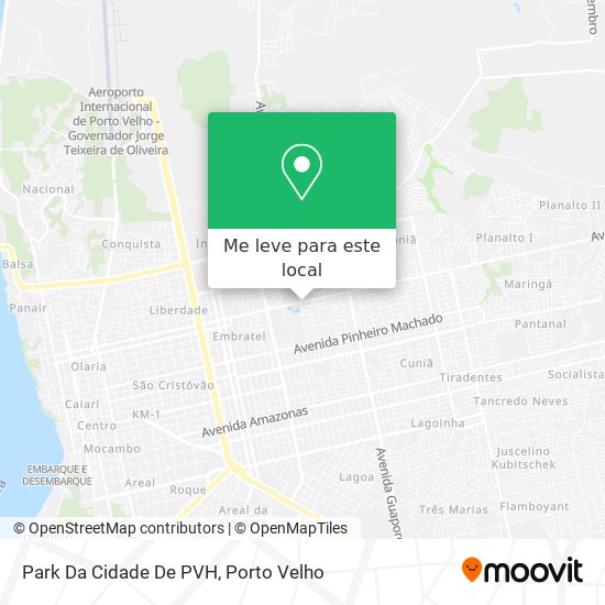 Park Da Cidade De PVH mapa