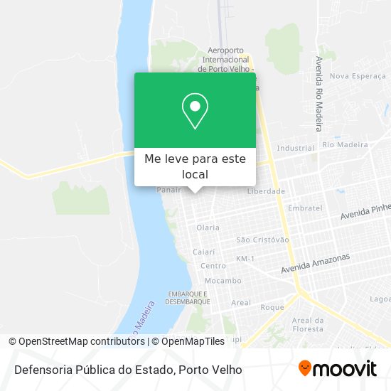 Defensoria Pública do Estado mapa