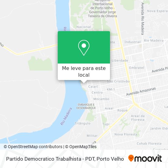 Partido Democratico Trabalhista - PDT mapa