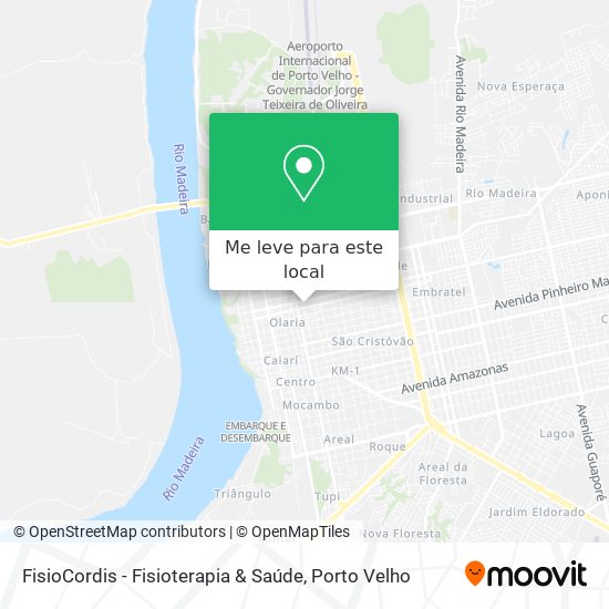 FisioCordis - Fisioterapia & Saúde mapa