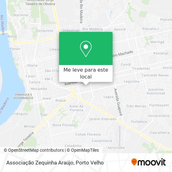 Associação Zequinha Araújo mapa