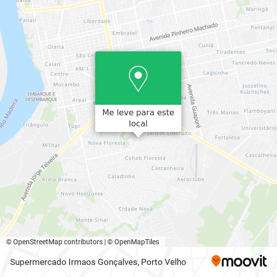 Supermercado Irmaos Gonçalves mapa