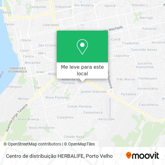 Centro de distribuição HERBALIFE mapa