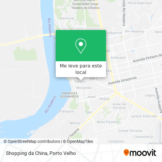 Shopping da China mapa
