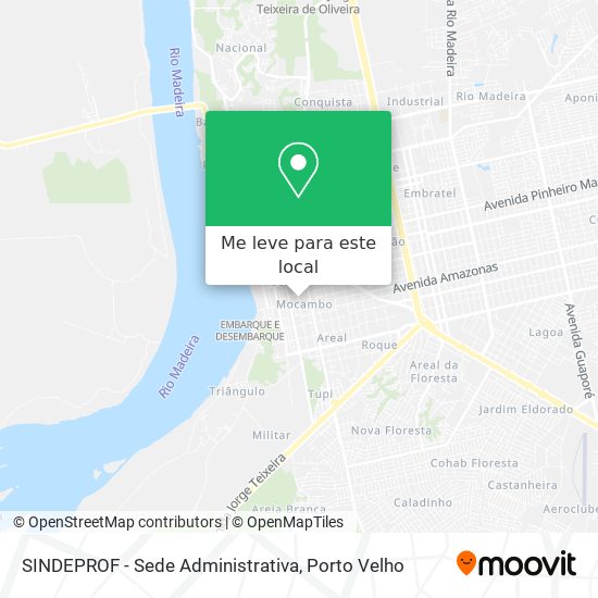 SINDEPROF - Sede Administrativa mapa