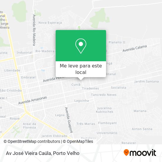 Av José Vieira Caúla mapa