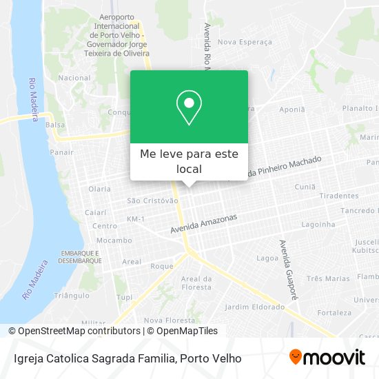 Igreja Catolica Sagrada Familia mapa