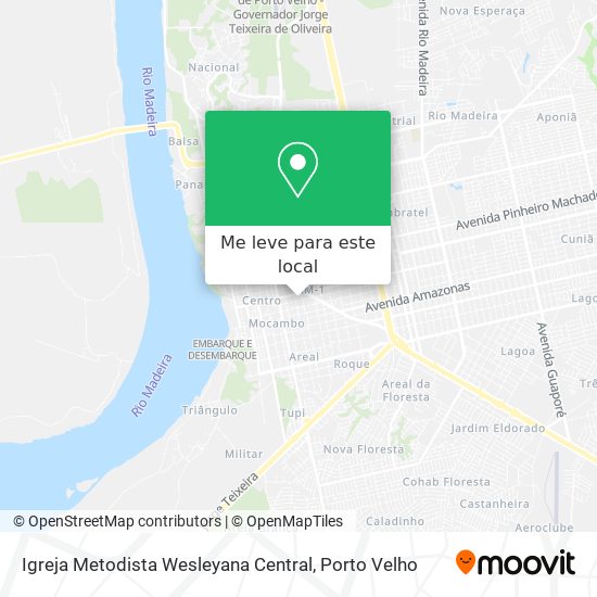 Igreja Metodista Wesleyana Central mapa