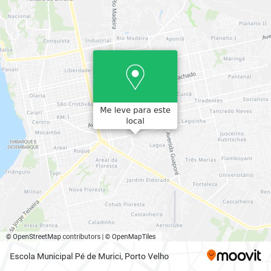 Escola Municipal Pé de Murici mapa