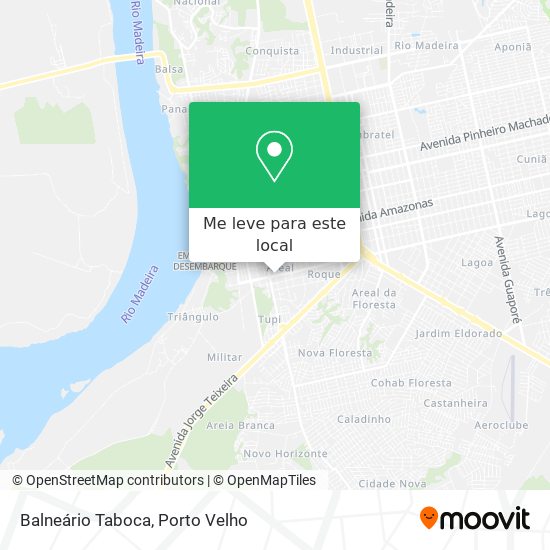 Balneário Taboca mapa