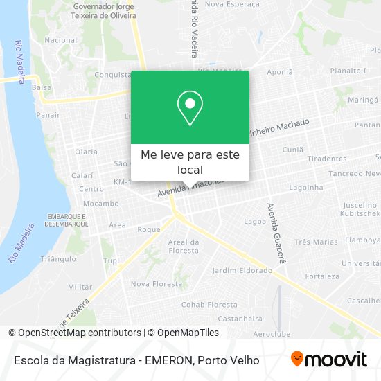 Escola da Magistratura - EMERON mapa