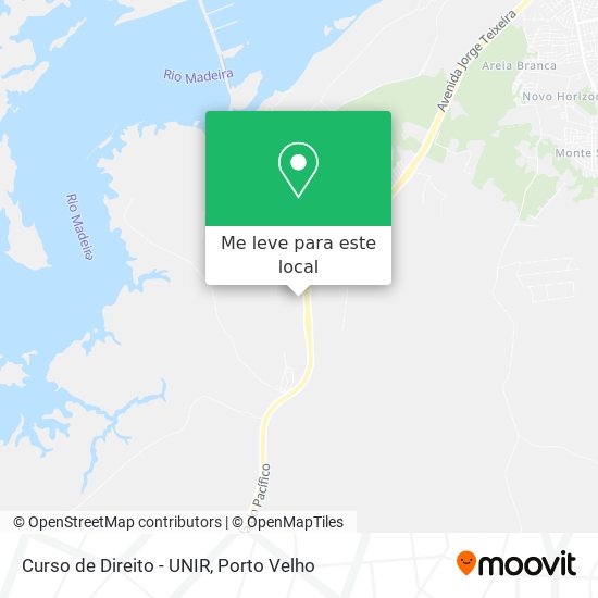 Curso de Direito - UNIR mapa