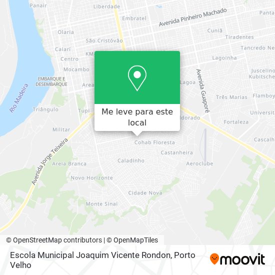 Escola Municipal Joaquim Vicente Rondon mapa