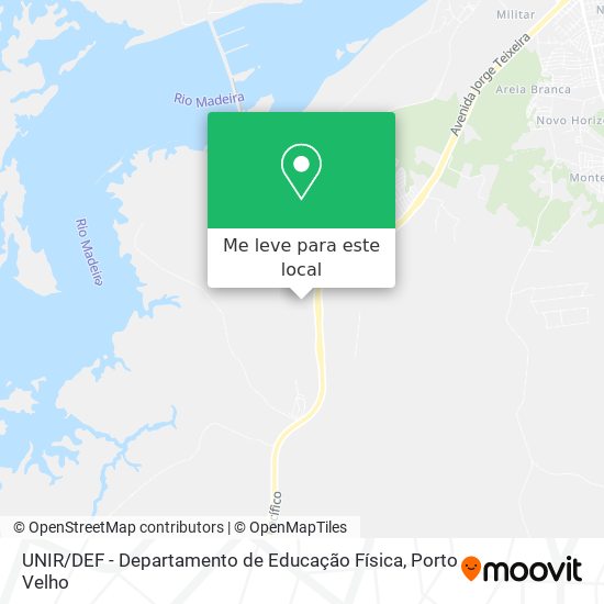 UNIR / DEF - Departamento de Educação Física mapa
