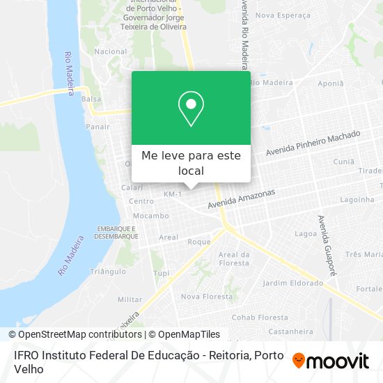 IFRO Instituto Federal De Educação - Reitoria mapa