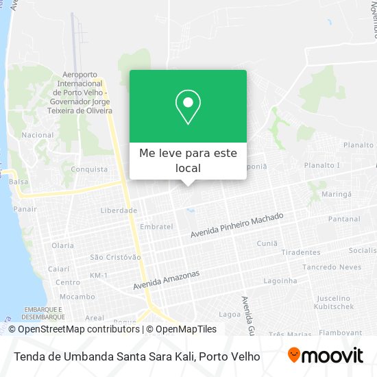 Tenda de Umbanda  Santa Sara Kali mapa