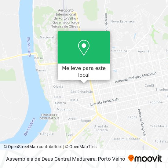 Assembleia de Deus Central Madureira mapa