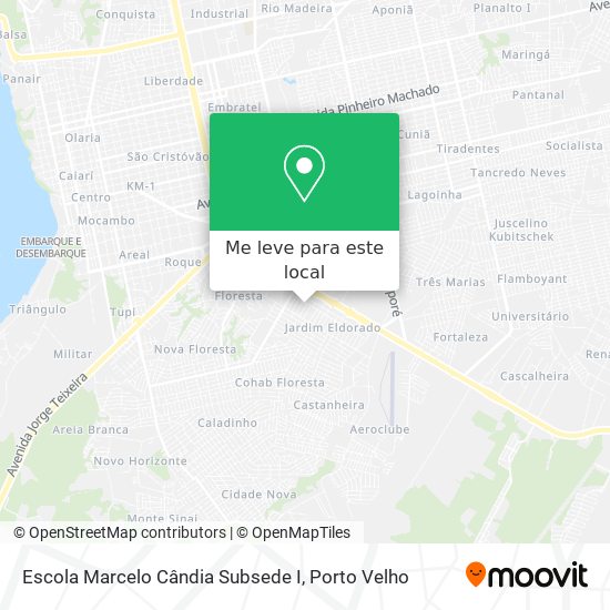 Escola Marcelo Cândia Subsede I mapa
