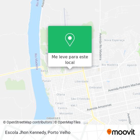Escola Jhon Kennedy mapa