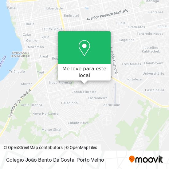 Colegio João Bento Da Costa mapa