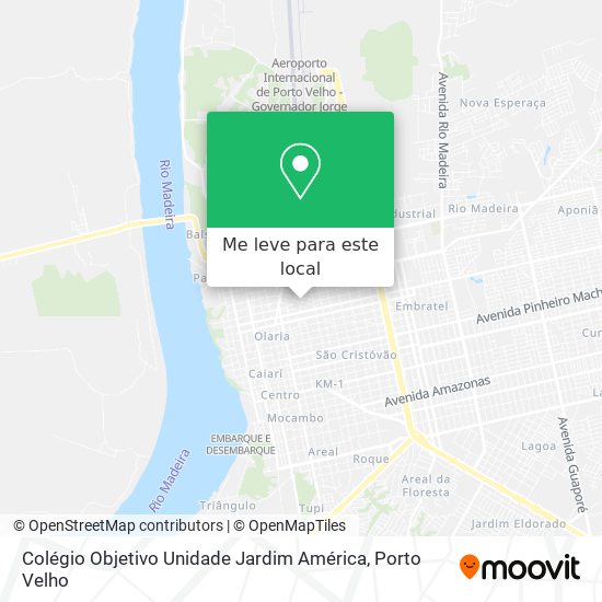 Colégio Objetivo Unidade Jardim América mapa