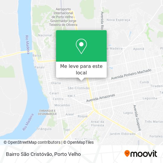 Bairro São Cristóvão mapa