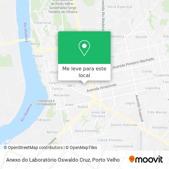Anexo do Laboratório Oswaldo Cruz mapa
