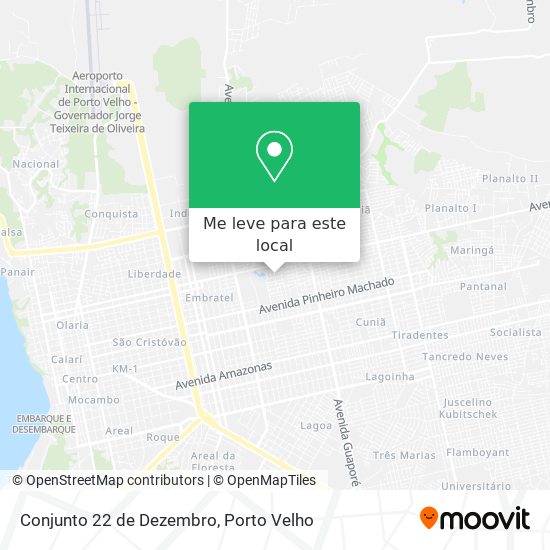 Conjunto 22 de Dezembro mapa