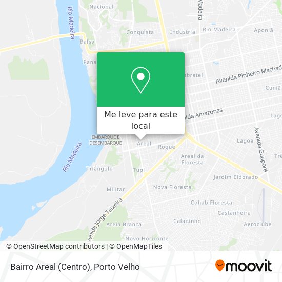 Bairro Areal (Centro) mapa
