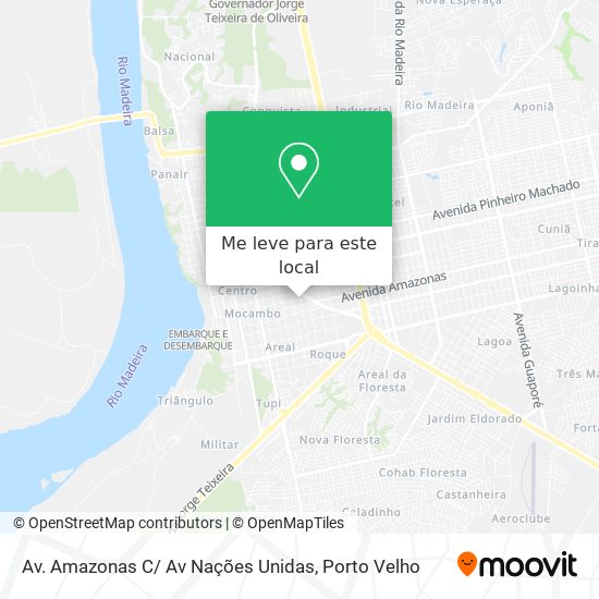 Av. Amazonas  C/ Av Nações Unidas mapa