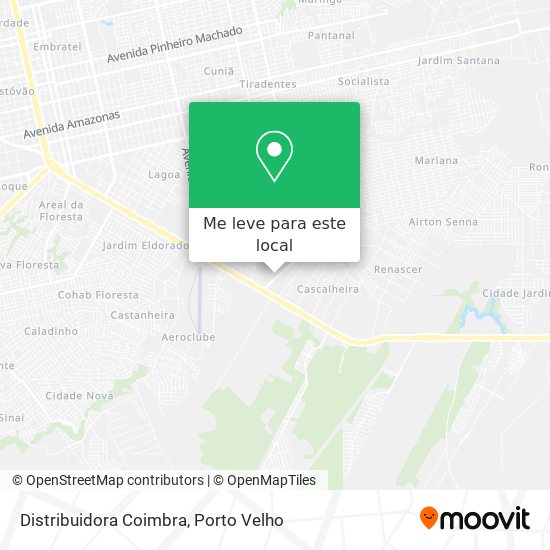 Distribuidora Coimbra mapa