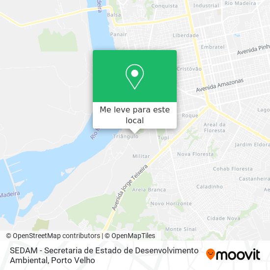 SEDAM - Secretaria de Estado de Desenvolvimento Ambiental mapa