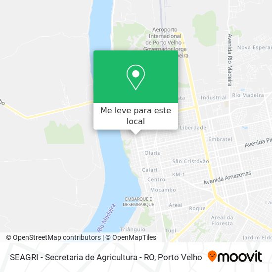 SEAGRI - Secretaria de Agricultura - RO mapa