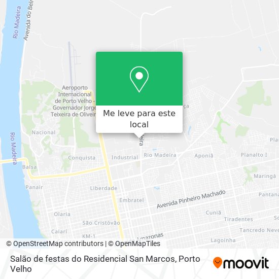 Salão de festas do Residencial San Marcos mapa