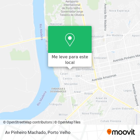 Av Pinheiro Machado mapa