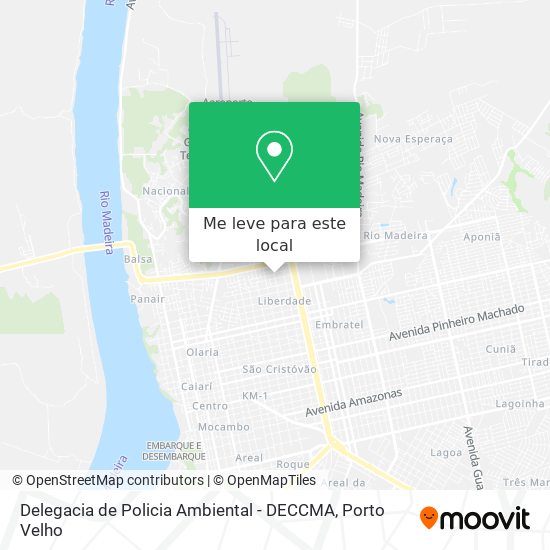 Delegacia de Policia Ambiental - DECCMA mapa