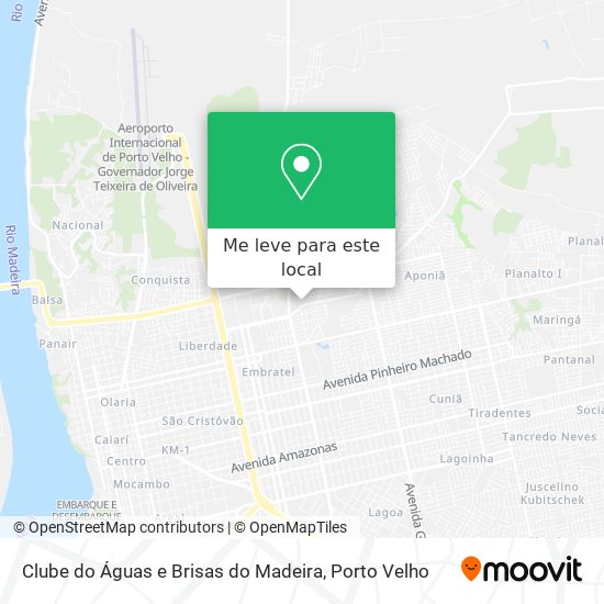 Clube do Águas e Brisas do Madeira mapa