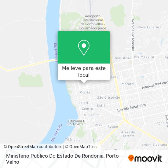 Ministerio Publico Do Estado De Rondonia mapa