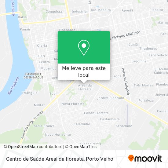 Centro de Saúde Areal da floresta mapa