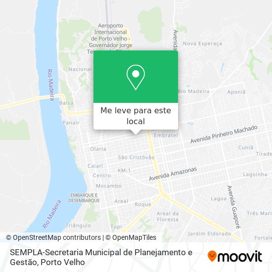 SEMPLA-Secretaria Municipal de Planejamento e Gestão mapa