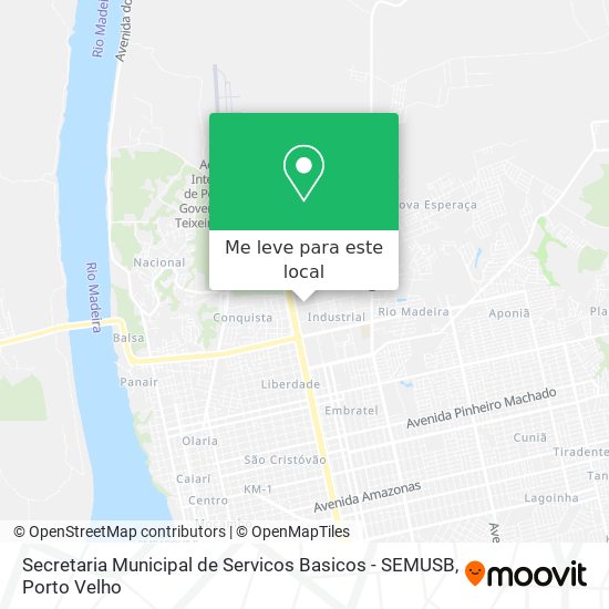 Secretaria Municipal de Servicos Basicos - SEMUSB mapa